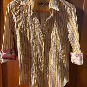 Robert Graham Multicolor Striped Button Down Shirt